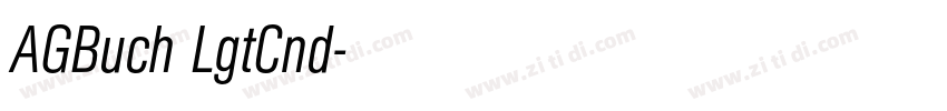 AGBuch LgtCnd字体转换